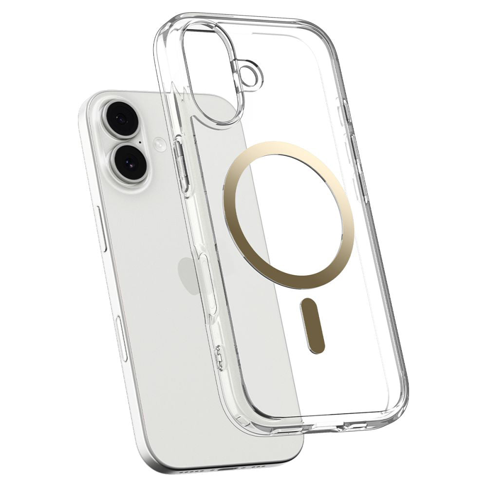 Futrola MagSafe za Apple iPhone 17, Spigen, Ultra Hybrid, Transparentno Zlatna ACS10382