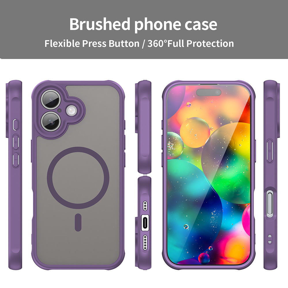 Futrola MagSafe za Apple iPhone 17, Techsuit, HaloFrost II, Ljubičasta