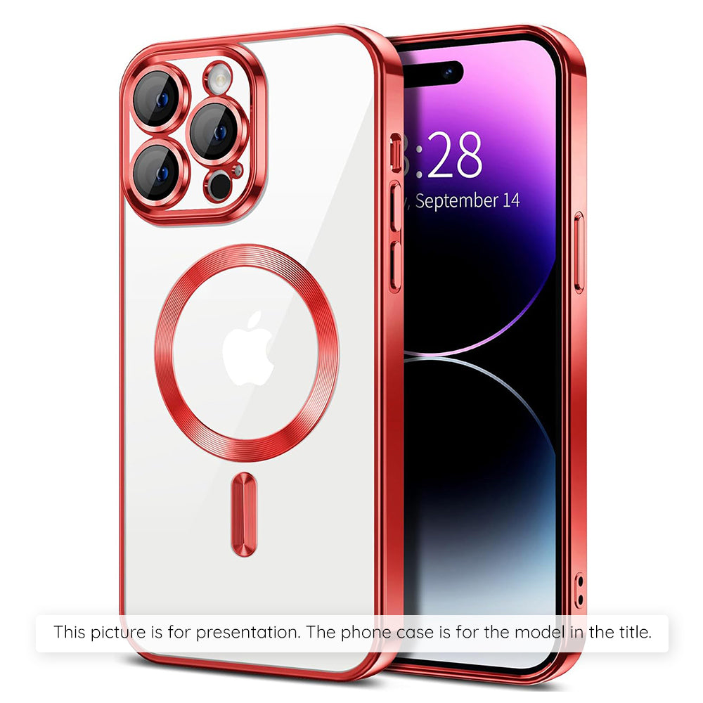 Futrola MagSafe za Apple iPhone 17, Techsuit, Luxury Crystal, Crvena