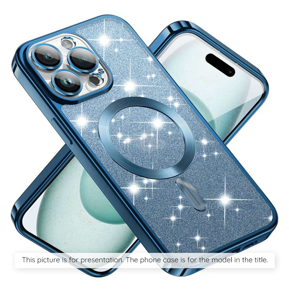 Futrola MagSafe za Apple iPhone 17, Techsuit, Luxury Glitter, Plava