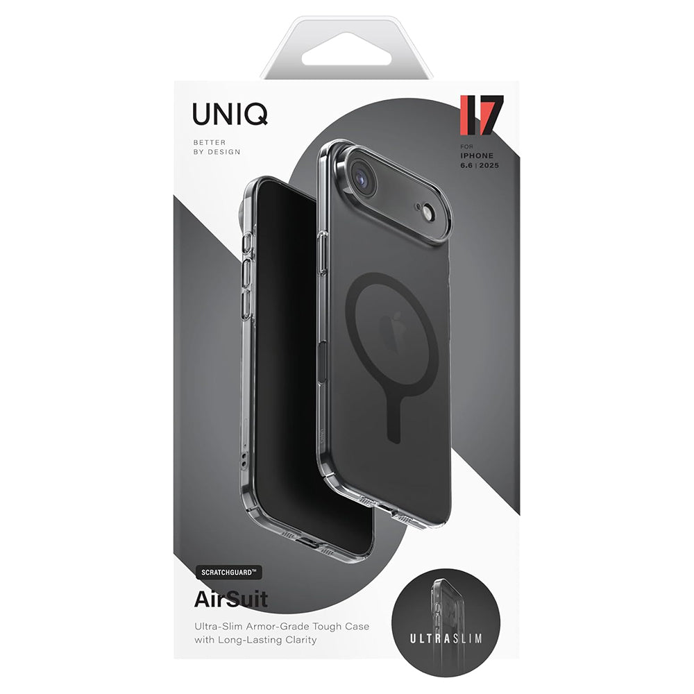 Futrola MagSafe za Apple iPhone 17, UNIQ, AirSuit MagClick, Crna