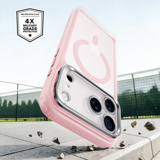 MagSafe futrola za Apple iPhone 18 Pro / 17 Pro, ESR, Classic Hybrid Kickstand, Roze Satenska
