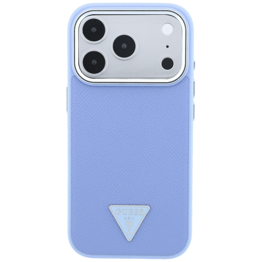 MagSafe futrola za Apple iPhone 18 Pro / 17 Pro, Guess, Grained Triangle Logo, Plava
