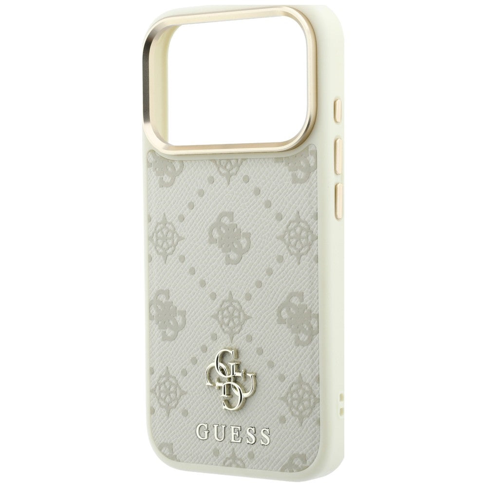 MagSafe futrola za Apple iPhone 18 Pro / 17 Pro, Guess, Peony 4G Small Logo, Bež