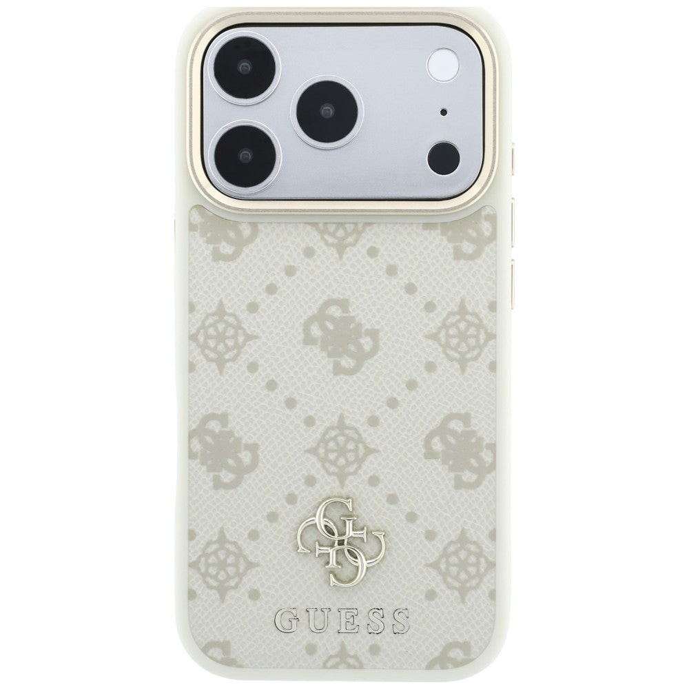 MagSafe futrola za Apple iPhone 18 Pro / 17 Pro, Guess, Peony 4G Small Logo, Bež