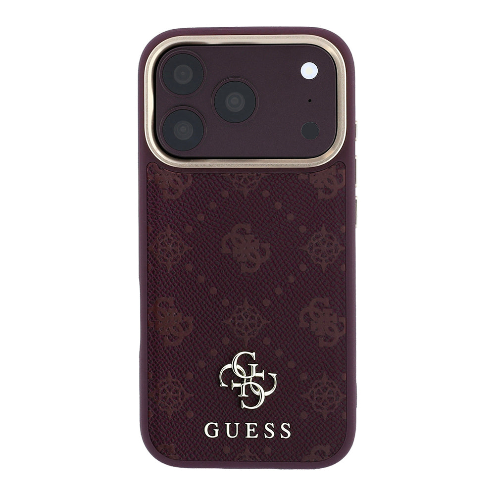 MagSafe futrola za Apple iPhone 18 Pro / 17 Pro, Guess, Peony 4G Small Logo, Bordo