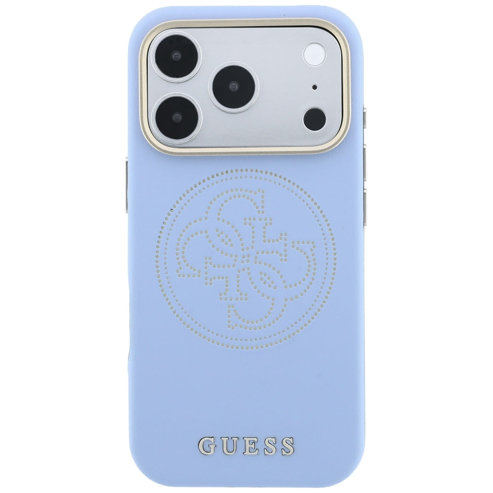 MagSafe futrola za Apple iPhone 18 Pro / 17 Pro, Guess, Perforated 4G, Plava