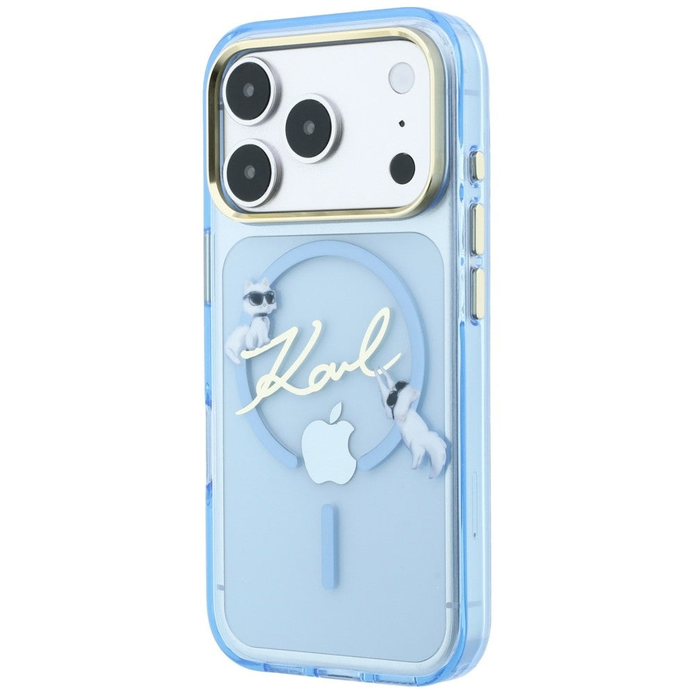 MagSafe futrola za Apple iPhone 18 Pro / 17 Pro, Karl Lagerfeld, IML Karl Script Logo, Plava