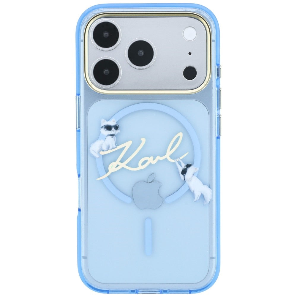 MagSafe futrola za Apple iPhone 18 Pro / 17 Pro, Karl Lagerfeld, IML Karl Script Logo, Plava