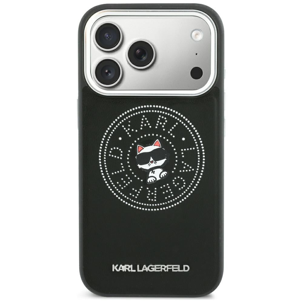 MagSafe futrola za Apple iPhone 18 Pro / 17 Pro, Karl Lagerfeld, Point and Choupette Sketch, Crna