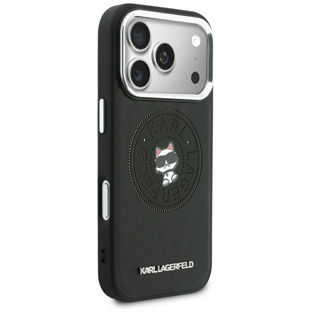 MagSafe futrola za Apple iPhone 18 Pro / 17 Pro, Karl Lagerfeld, Point and Choupette Sketch, Crna