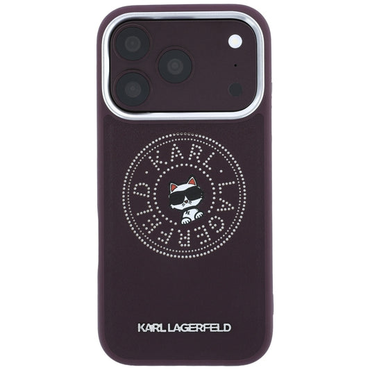 MagSafe futrola za Apple iPhone 18 Pro / 17 Pro, Karl Lagerfeld, Point and Choupette Sketch, Bordo