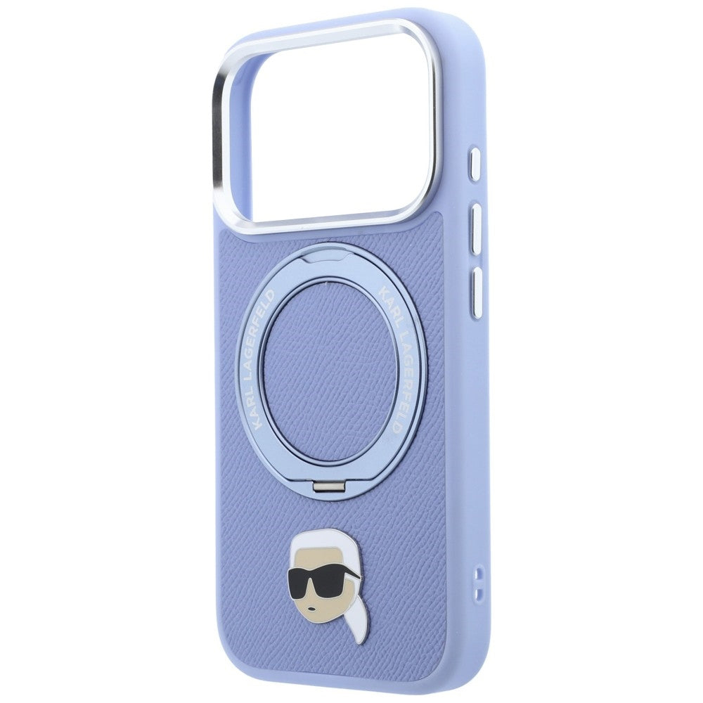 MagSafe futrola za Apple iPhone 18 Pro / 17 Pro, Karl Lagerfeld, Ring Stand 360 Karl Pin, Plava