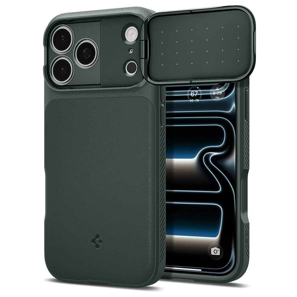 MagSafe futrola za Apple iPhone 18 Pro / 17 Pro, Spigen, Optik Armor, Zelena ACS09954
