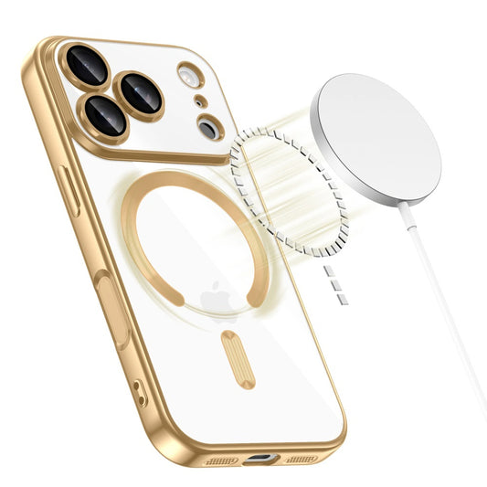 MagSafe futrola za Apple iPhone 18 Pro / 17 Pro, Techsuit, Luxury Crystal, Srebrna