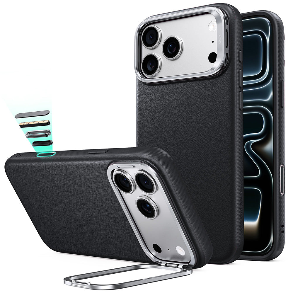 MagSafe futrola za Apple iPhone 18 Pro Max / 17 Pro Max, ESR, Atelier sa postoljem, Crna