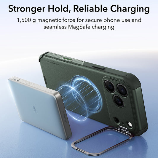 MagSafe futrola za Apple iPhone 18 Pro Max / 17 Pro Max, ESR, Cyber Armor Kickstand, Zelena