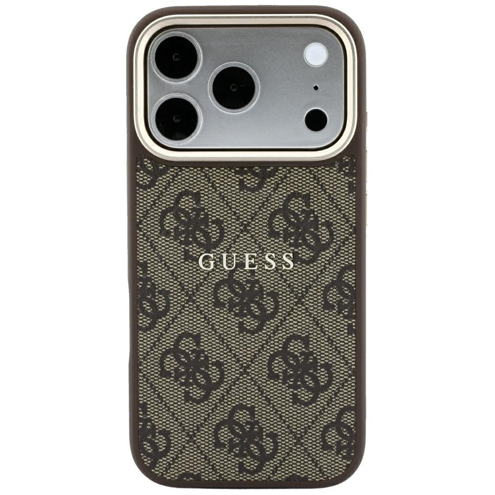 MagSafe futrola za Apple iPhone 18 Pro Max / 17 Pro Max, Guess, 4G Embossed Classic, Braon
