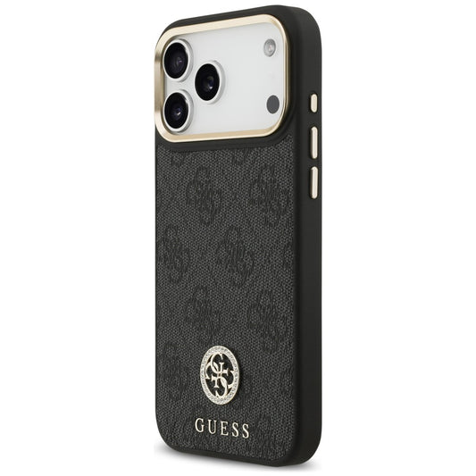 MagSafe maska za Apple iPhone 18 Pro Max / 17 Pro Max, Guess, 4G Strass Logo, crna