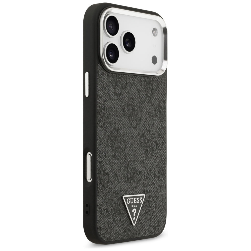 MagSafe futrola za Apple iPhone 18 Pro Max / 17 Pro Max, Guess, 4G Triangle Logo, Crna