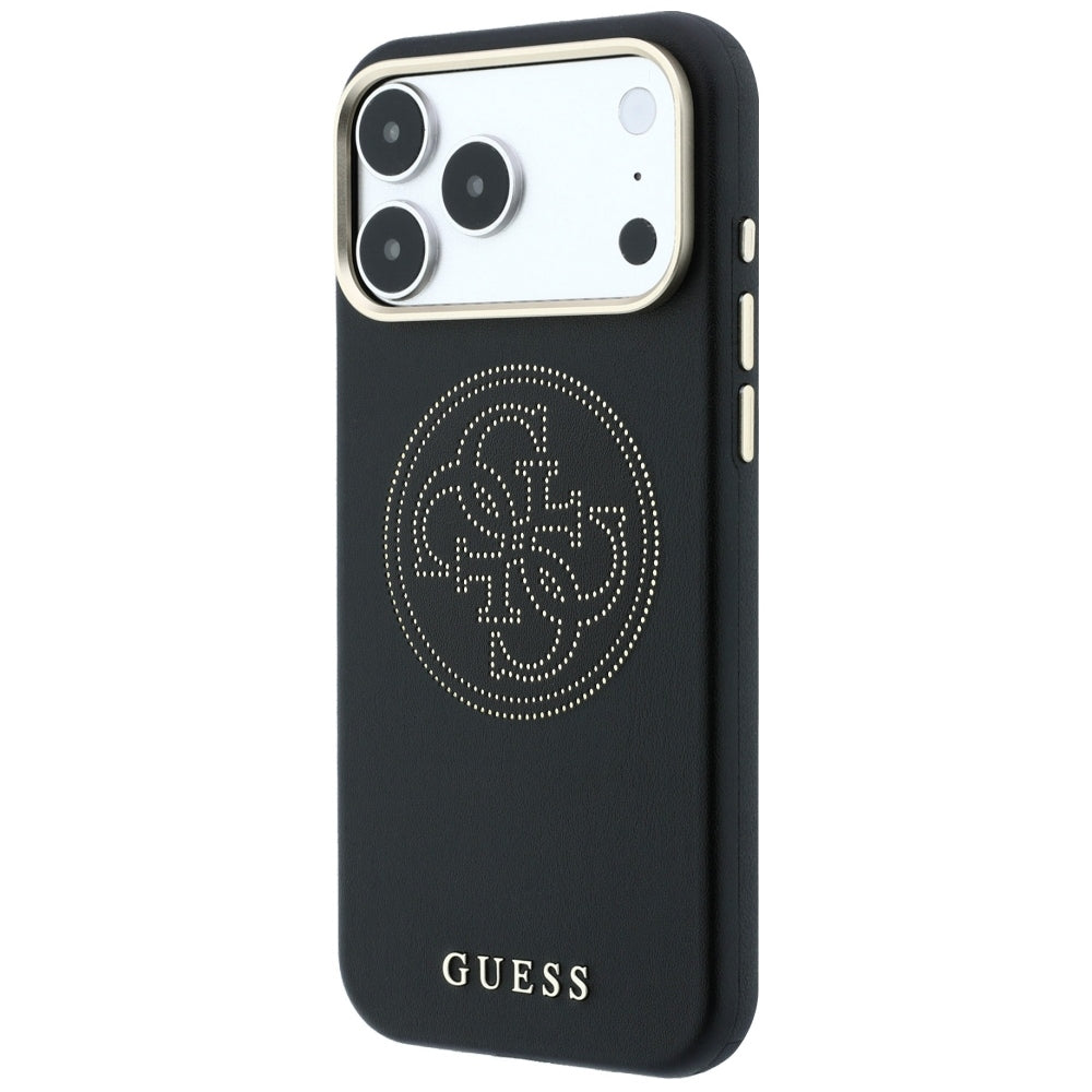 MagSafe futrola za Apple iPhone 18 Pro Max / 17 Pro Max, Guess, Perforated 4G, Crna