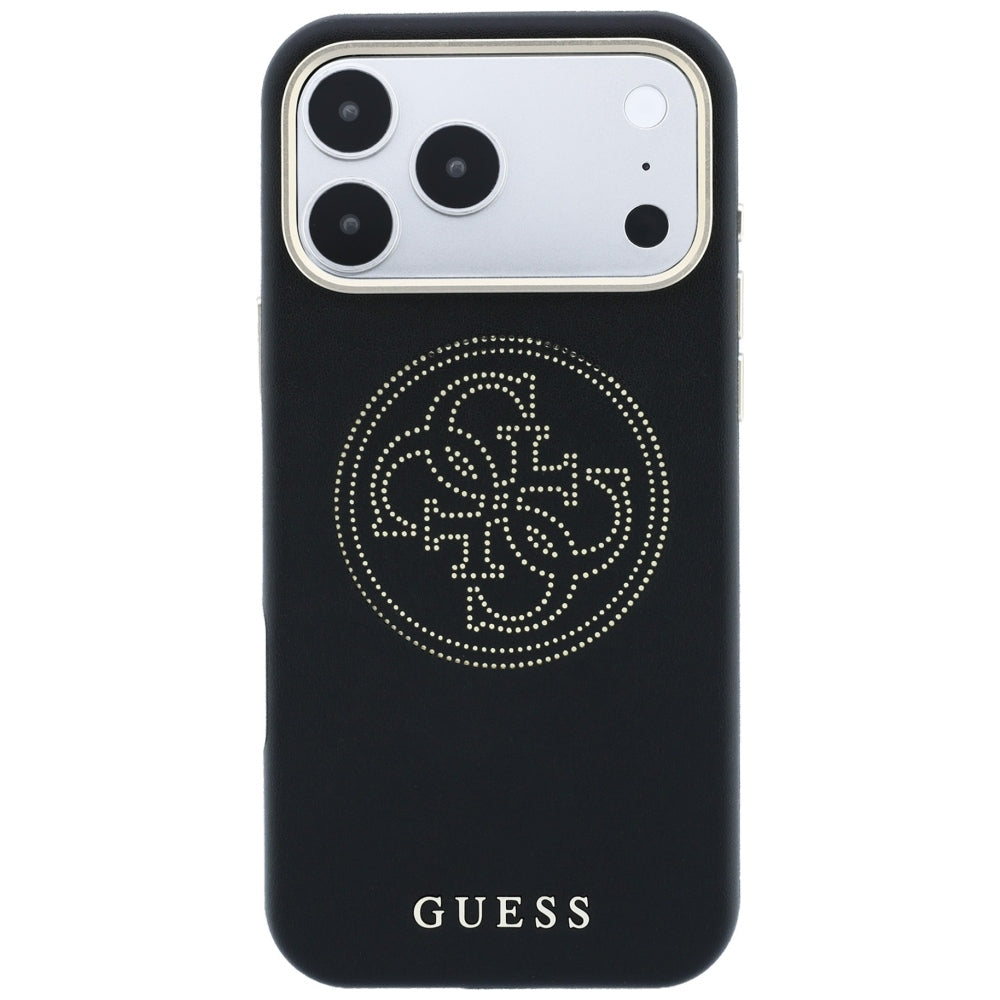 MagSafe futrola za Apple iPhone 18 Pro Max / 17 Pro Max, Guess, Perforated 4G, Crna