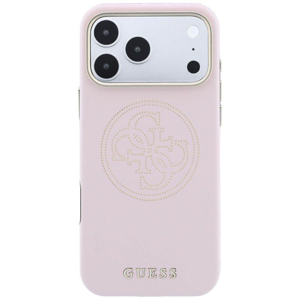 MagSafe futrola za Apple iPhone 18 Pro Max / 17 Pro Max, Guess, Perforated 4G, Roze
