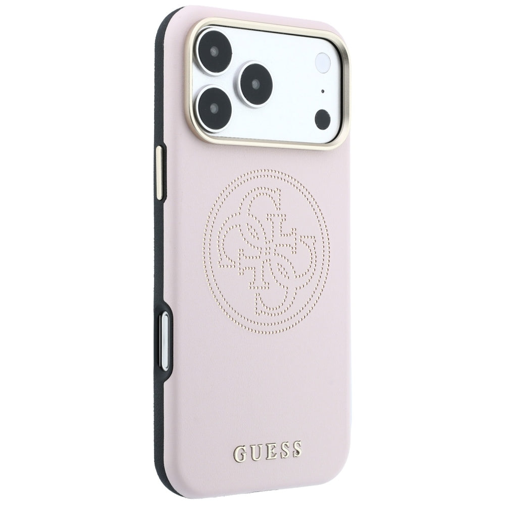 MagSafe futrola za Apple iPhone 18 Pro Max / 17 Pro Max, Guess, Perforated 4G, Roze