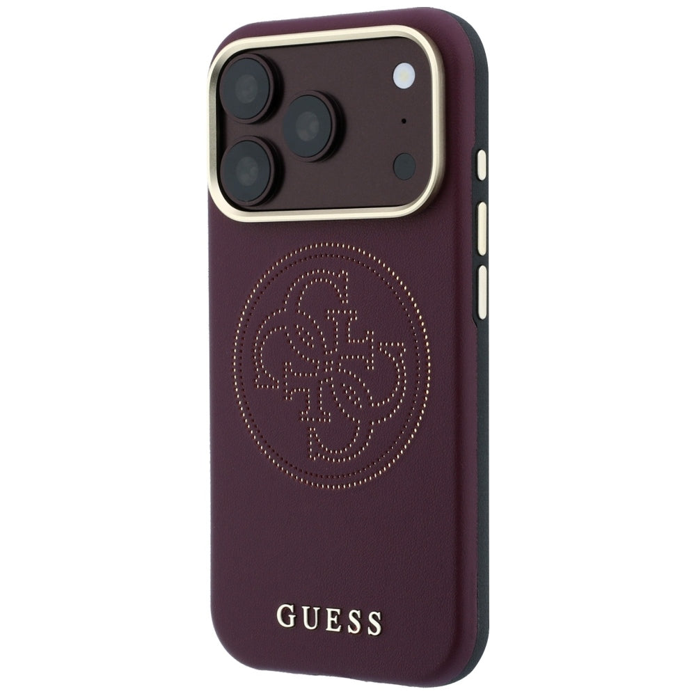 MagSafe futrola za Apple iPhone 18 Pro Max / 17 Pro Max, Guess, Perforated 4G, Bordo