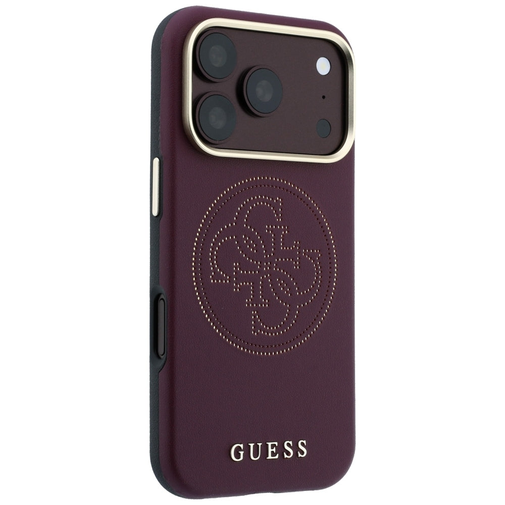 MagSafe futrola za Apple iPhone 18 Pro Max / 17 Pro Max, Guess, Perforated 4G, Bordo