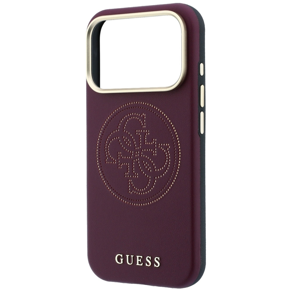 MagSafe futrola za Apple iPhone 18 Pro Max / 17 Pro Max, Guess, Perforated 4G, Bordo