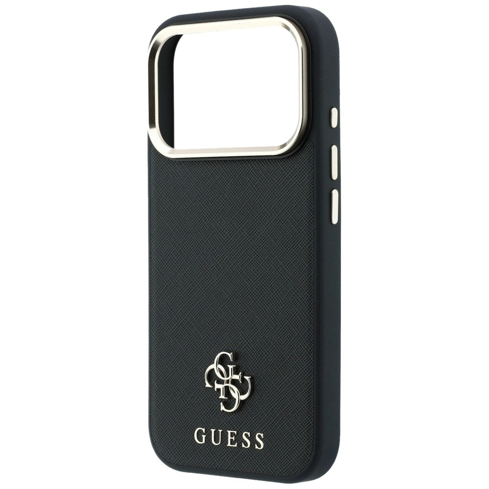 MagSafe futrola za Apple iPhone 18 Pro Max / 17 Pro Max, Guess, Saffiano Small 4G Classic, Crna