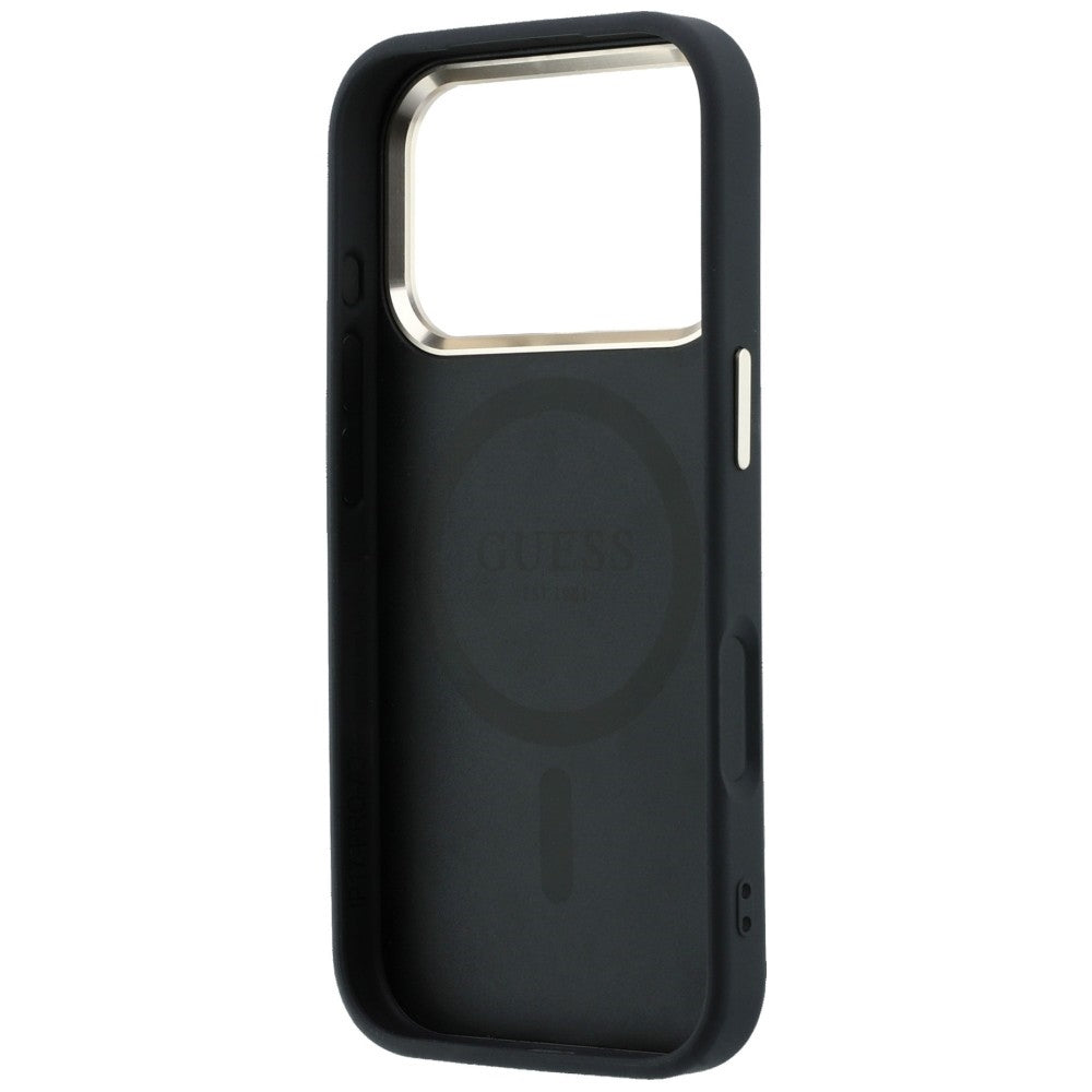 MagSafe futrola za Apple iPhone 18 Pro Max / 17 Pro Max, Guess, Saffiano Small 4G Classic, Crna