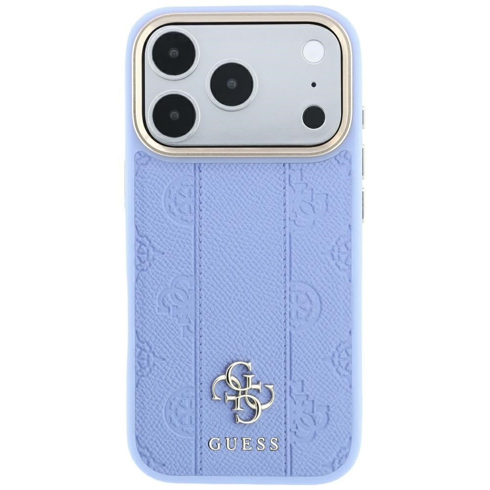 MagSafe futrola za Apple iPhone 18 Pro Max / 17 Pro Max, Guess, Stripe Peony 4G, Plava
