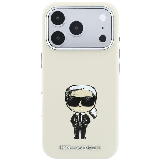 MagSafe futrola za Apple iPhone 18 Pro Max / 17 Pro Max, Karl Lagerfeld, Ikonik Sketch, Bež