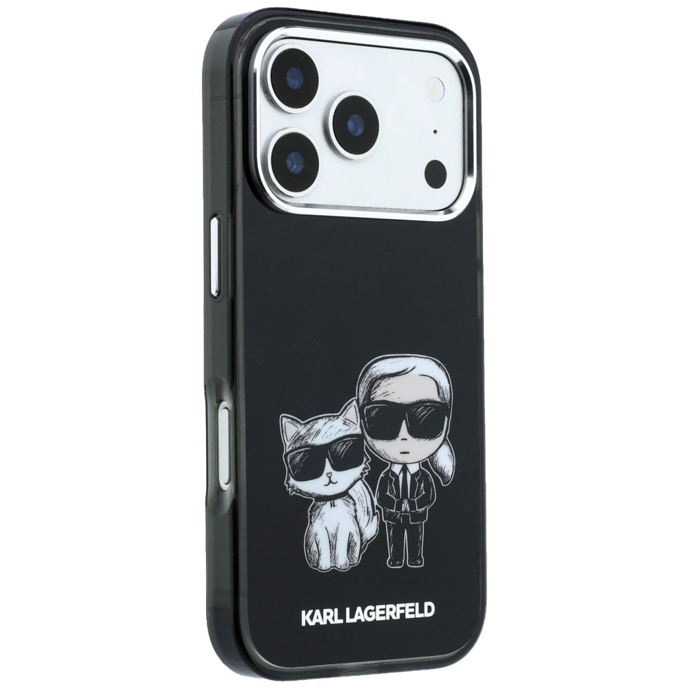 MagSafe futrola za Apple iPhone 18 Pro Max / 17 Pro Max, Karl Lagerfeld, IML KC Bodies Sketch Print, Crna