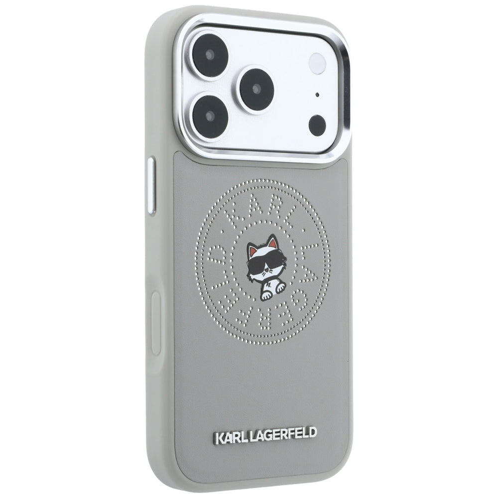 MagSafe futrola za Apple iPhone 18 Pro Max / 17 Pro Max, Karl Lagerfeld, Point and Choupette Sketch, Siva