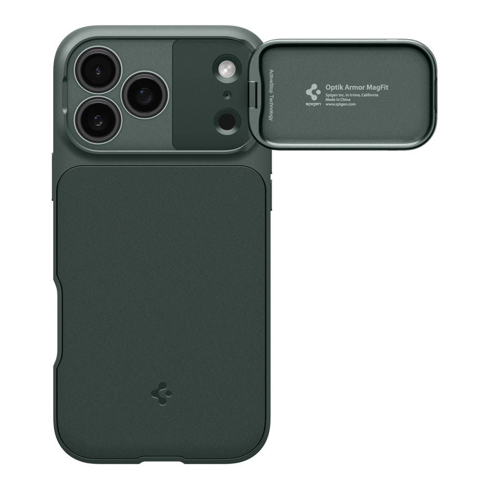 MagSafe futrola za Apple iPhone 18 Pro Max / 17 Pro Max, Spigen, Optik Armor, Zelena ACS09901