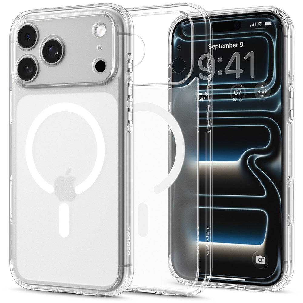 MagSafe futrola za Apple iPhone 18 Pro Max / 17 Pro Max, Spigen, Ultra Hybrid, Bela Satenska ACS12124