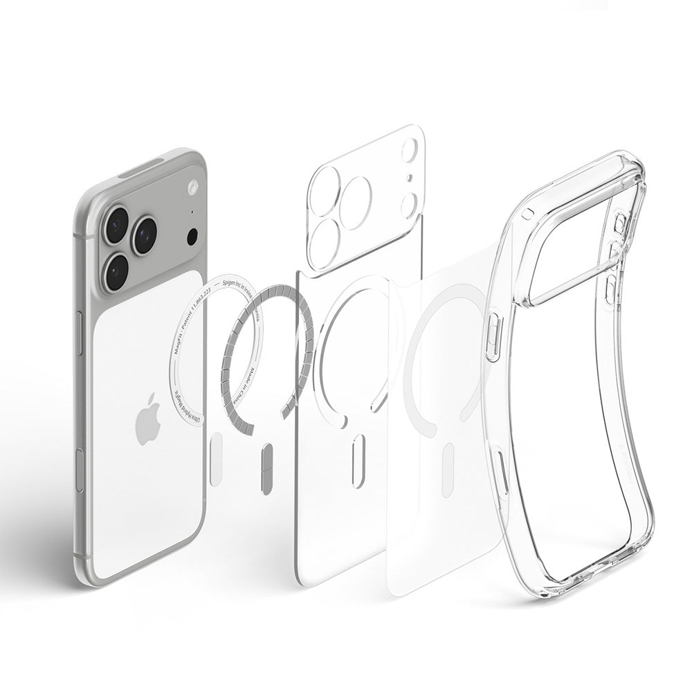 MagSafe futrola za Apple iPhone 18 Pro Max / 17 Pro Max, Spigen, Ultra Hybrid, Bela Satenska ACS12124