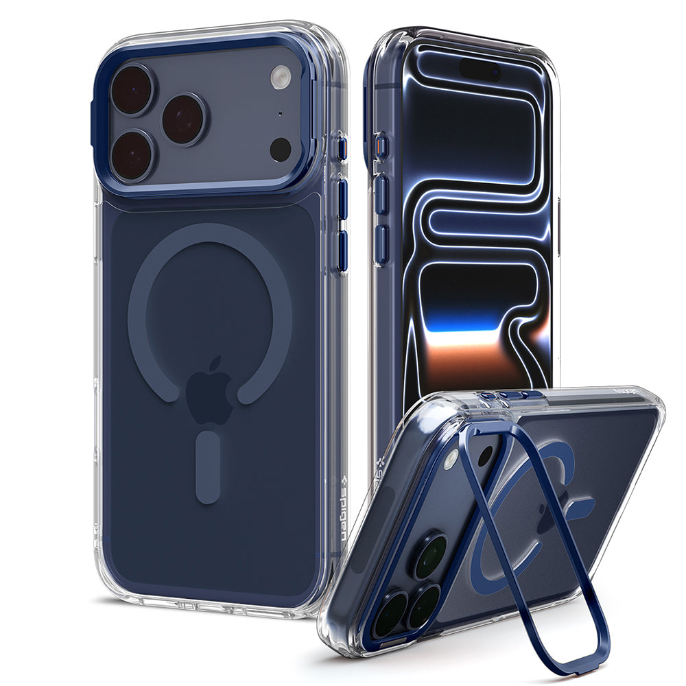 MagSafe futrola za Apple iPhone 18 Pro Max / 17 Pro Max, Spigen, Ultra Hybrid Optik S, Providna Tamnoplava ACS11909