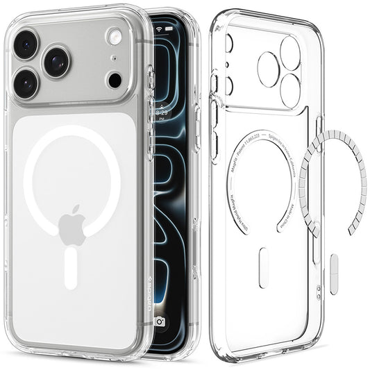MagSafe futrola za Apple iPhone 18 Pro Max / 17 Pro Max, Spigen, Ultra Hybrid, Providna Bela ACS12118