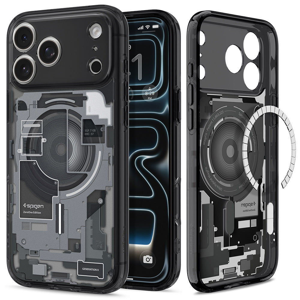 MagSafe futrola za Apple iPhone 18 Pro Max / 17 Pro Max, Spigen, Ultra Hybrid Zero One, Crna ACS12128