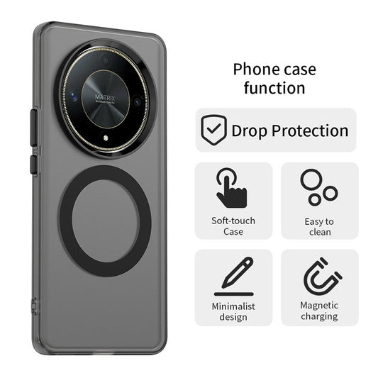 MagSafe futrola za Honor Magic6 Lite, Techsuit, CandyCase, Crna