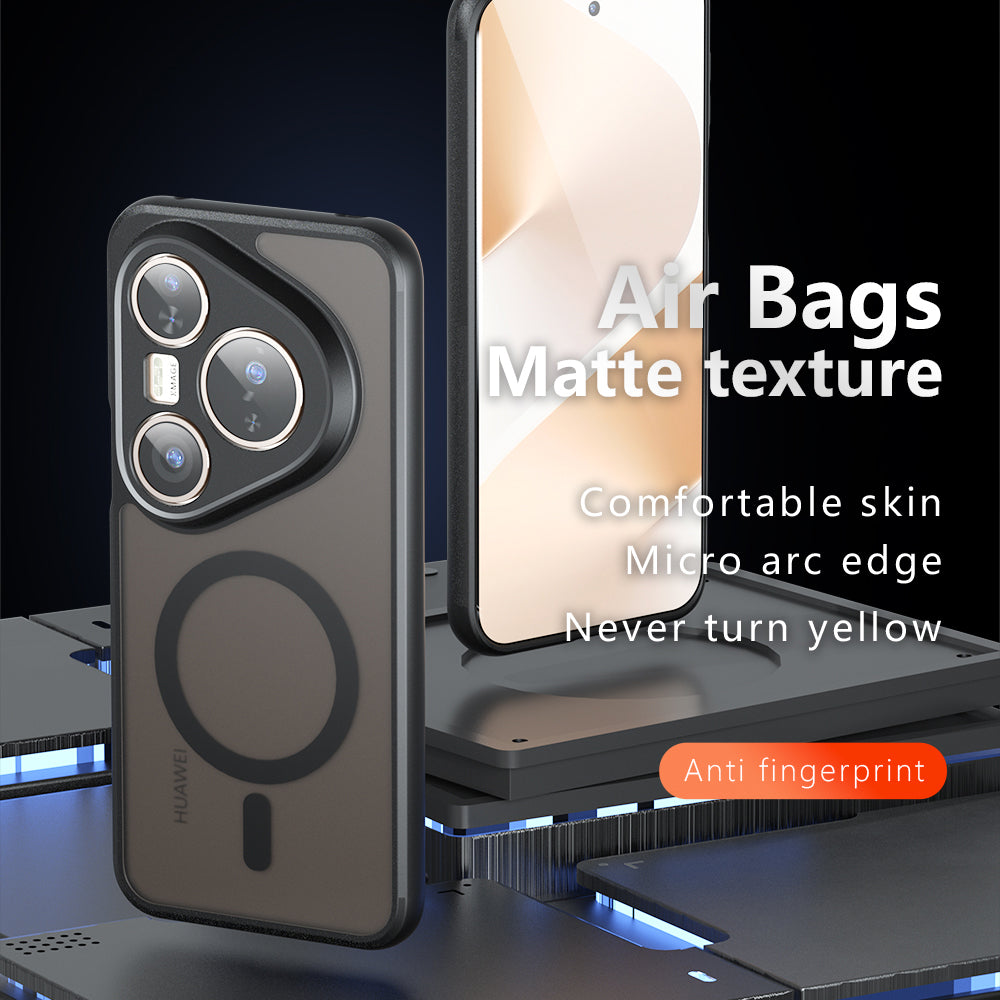 MagSafe futrola za Huawei Pura 80 Pro / Pura 80 Ultra, Techsuit, PureFrost, Crna Satenska