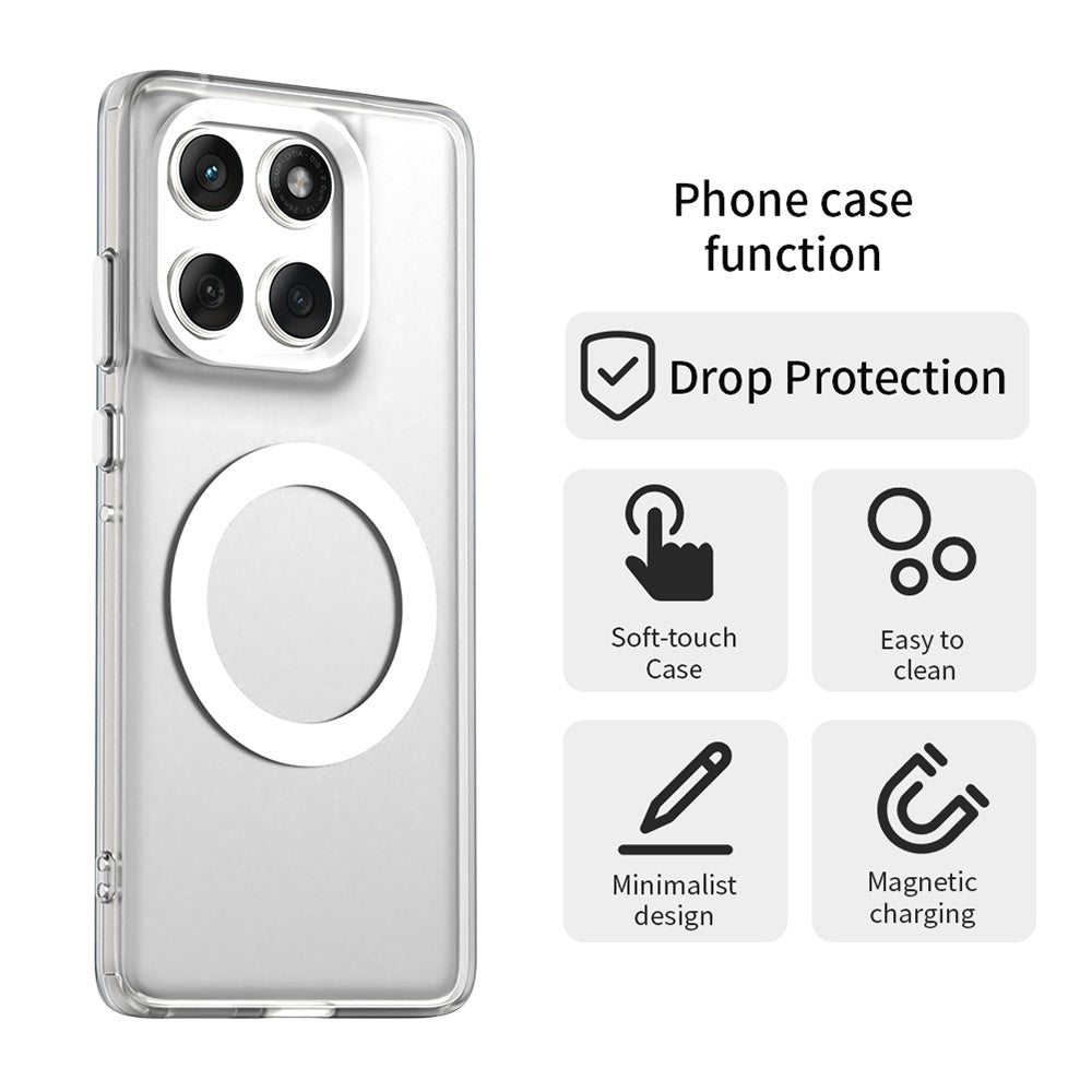 MagSafe futrola za Motorola Edge 60 Fusion / Edge 60, Techsuit, CandyCase, Bela