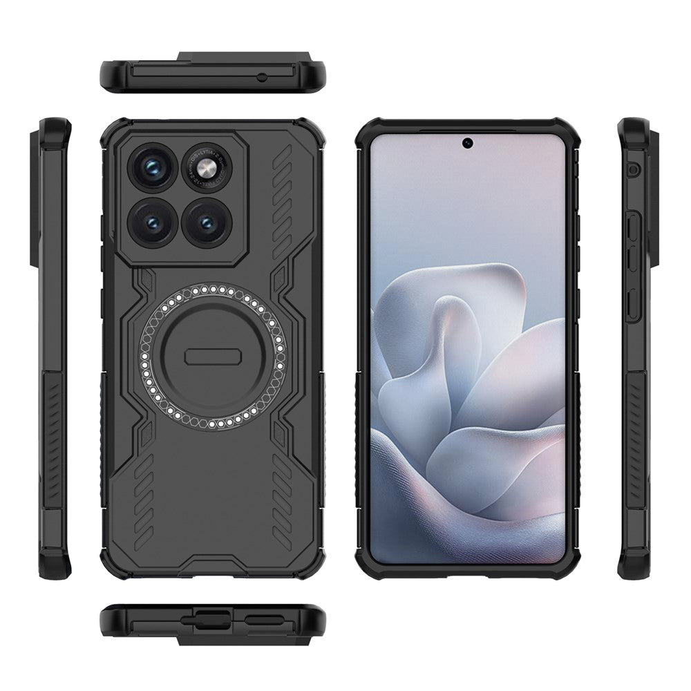 Futrola MagSafe za Motorola Edge 70 Fusion, Techsuit, ArmorMag, Crna