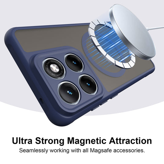 Futrola MagSafe za Motorola Edge 70 Fusion, Techsuit, HaloFrost II, Tamnoplava