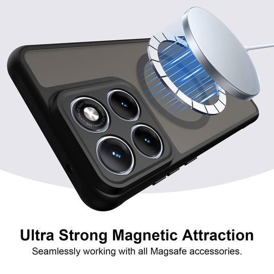 Futrola MagSafe za Motorola Edge 70 Fusion, Techsuit, HaloFrost II, Crna