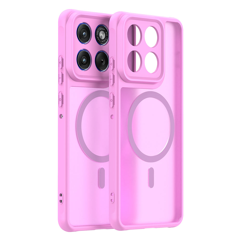 Futrola MagSafe za Motorola Edge 70, Techsuit, HaloFrost II, Roze
